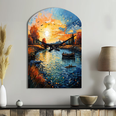 Horloge murale Vangogh The Bridge At Arles II - Vangogh