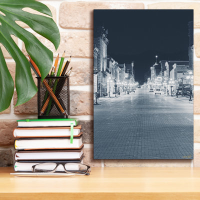  'City Lights - Old Town Glow' by Life BeautifuLEE Canvas Wall Art, 12" x 18"
