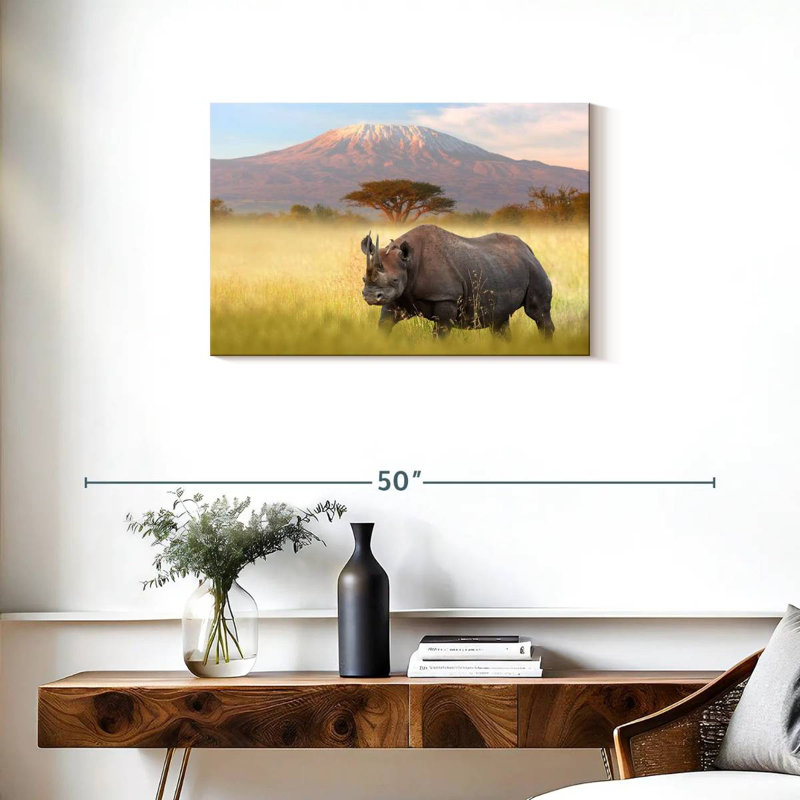 Rhinocéros Hosking Amboseli, H 20 po x l 30 po