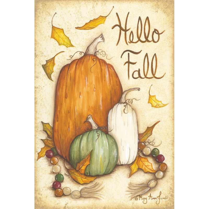« Hello Fall », H 18 po x l 12 po