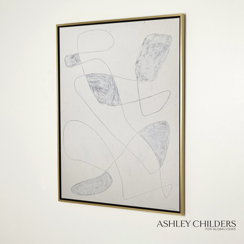 Scratch Loops Framed Art-Indigo