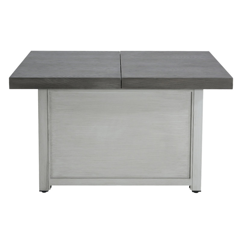 Table de foyer extensible rectangulaire en alliage d'aluminium, 50 000 BTU