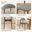 Chaise d'appoint rembourrée en bois massif Vannie-492350680