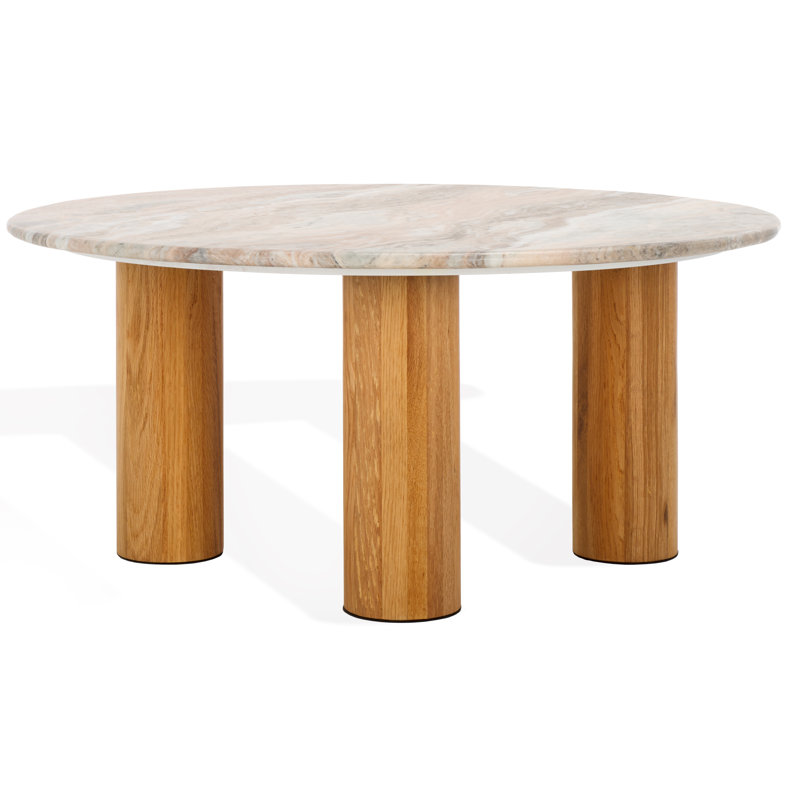 Tylee Single Coffee Table, Natural Marble