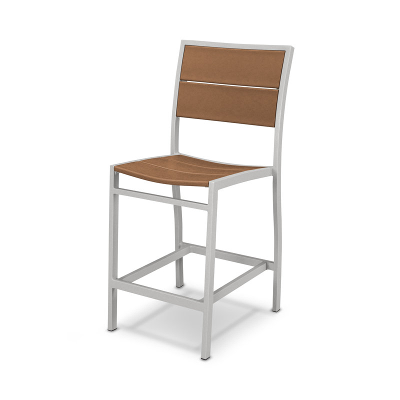Chaise d'appoint POLYWOOD Surf City, Argent texturé / Cabane