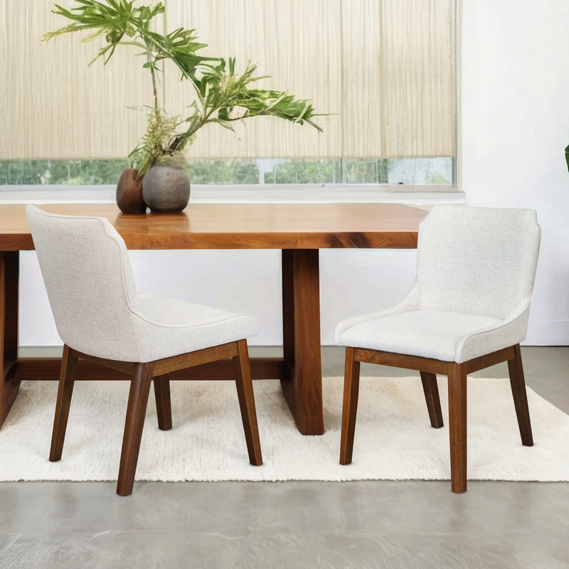 Ensemble de 2 chaises de salle à manger Ellis - Lin beige