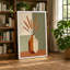Vase with Dried Grasses Minimalist - Wrapped Canvas-1488165922-1488165914