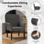 Chaise de réception l 27,5 po avec structure en bois-50566241