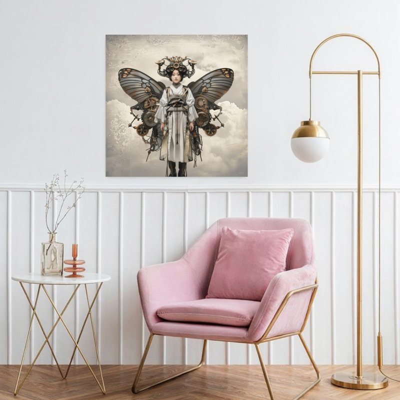 Steampunk Butterfly Woman, H 32 po x l 32 po