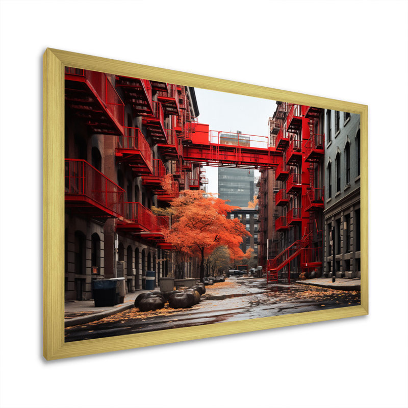 Canada Montreal Melody I - impression, Encadrement doré, H 12 po x l 20 po x P 1 po