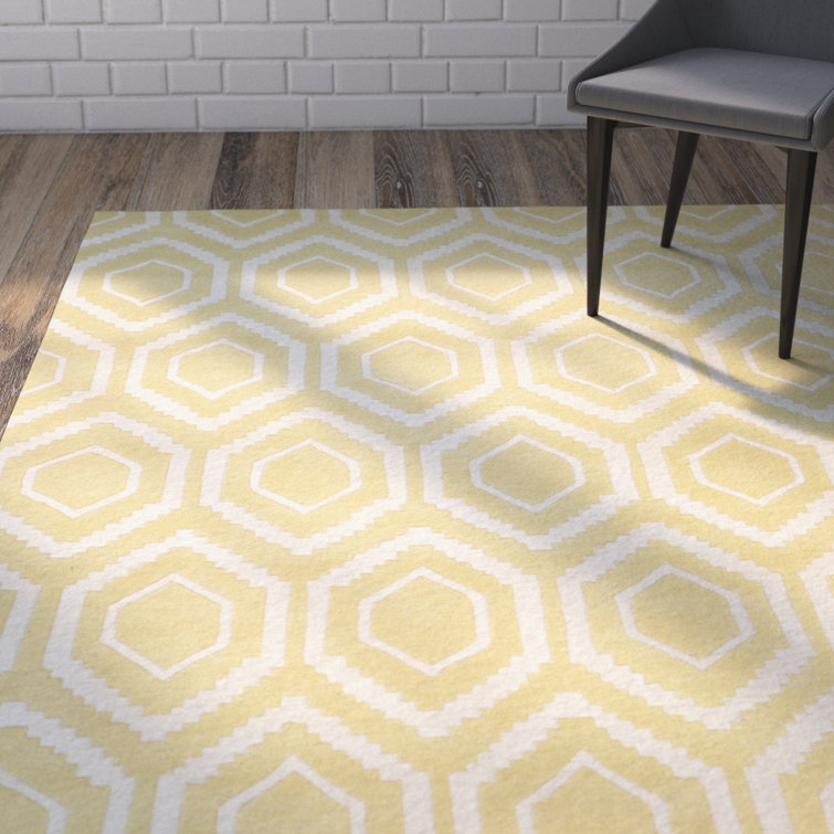 Deedie Hand Tufted Wool Geometric Rug