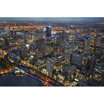 Melbourne by Gudella - Wrapped Canvas Print