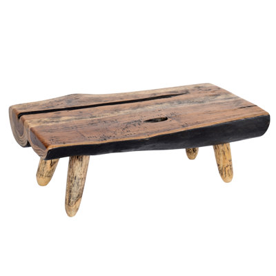 Teak Parisian Style 19.7 In Cutting Board With Natural Legs