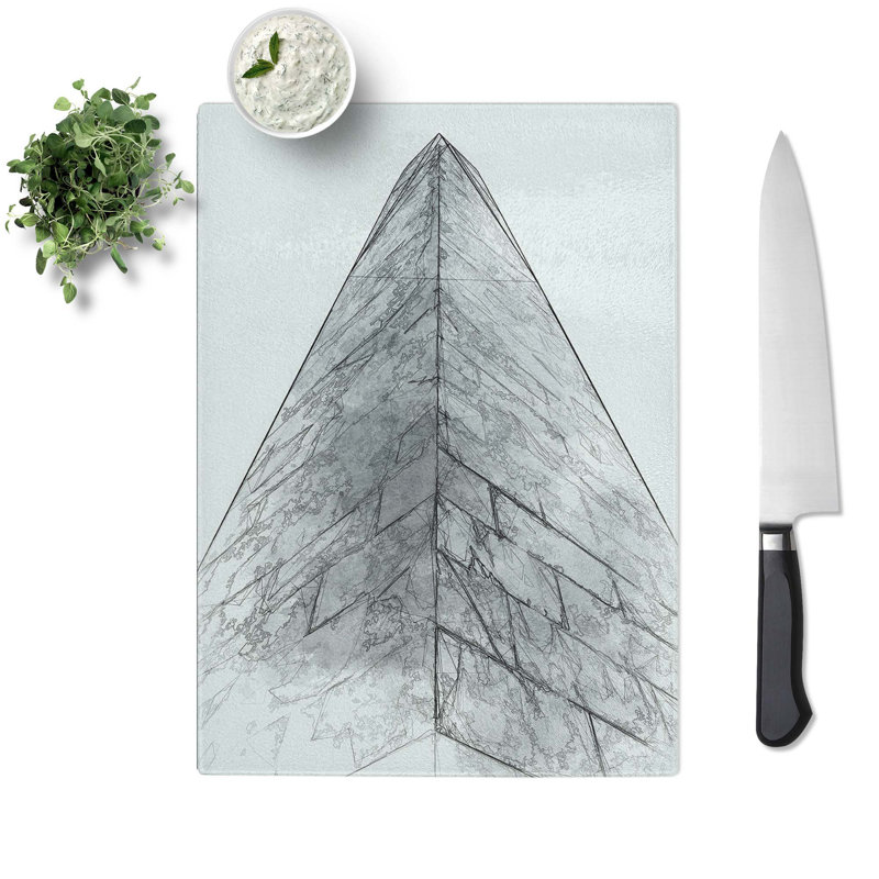 Tempered Glass Sketching the Architecture Vol.41 Chopping Board, 28.5 cm x 39 cm