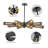 34" Modern Industrial Sputnik Chandelier