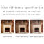 Foyer autoportant en bois manufacturé beige