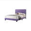 Lit double contemporain mauve, lit double, lit moderne, cadres de lit