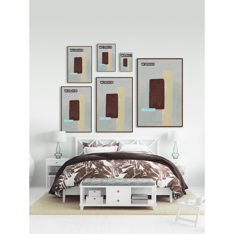«Narrow Boxes» par Parvez Taj - reproduction encadrée sur toile, H 18 po x l 12 po x P 1,5 po
