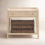 1 - Drawer Nightstand with Wicker Basket-516472860