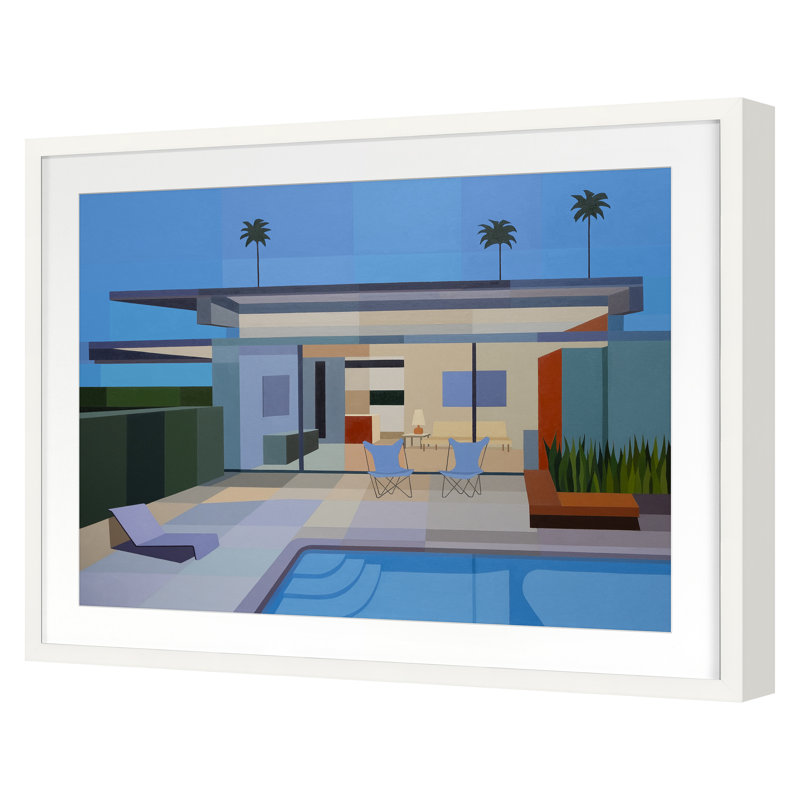Wexler Steel House Print by Burgess, Andy, 36" H x 46" W, White