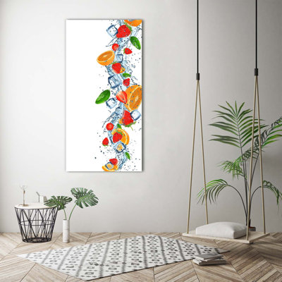 Fruit And Ice - Wrapped Canvas Print