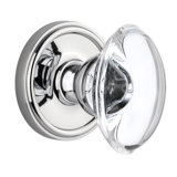 Grandeur Georgetown Rosette Single Dummy with Provence Crystal Door Knob