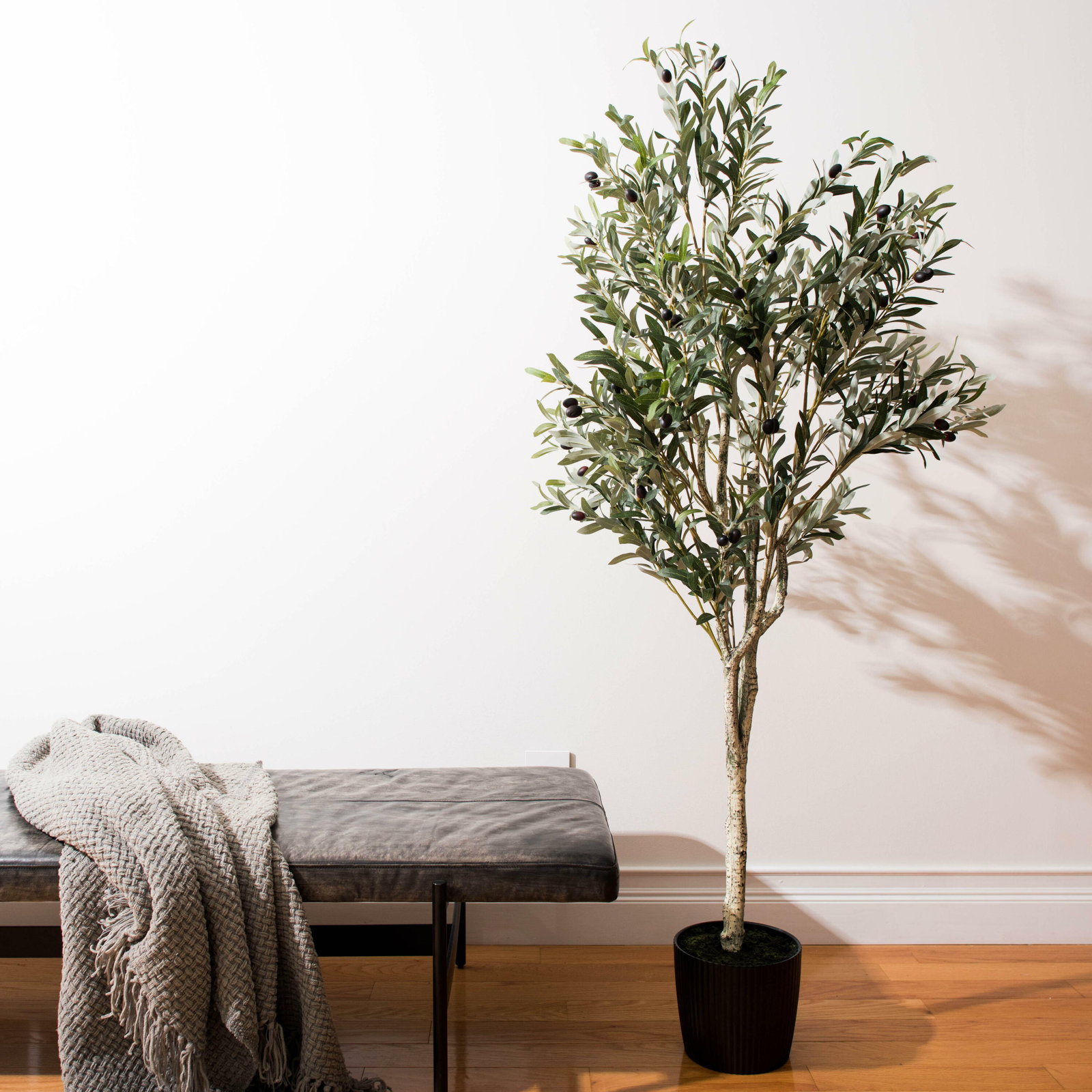 Vickerman 72" Olive Tree in Pot, 60" H x 24" W x 24" D