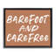Cadre flottant pieds nus et sans souci brun, design avec lettres et doublure-1206464375-1206464368