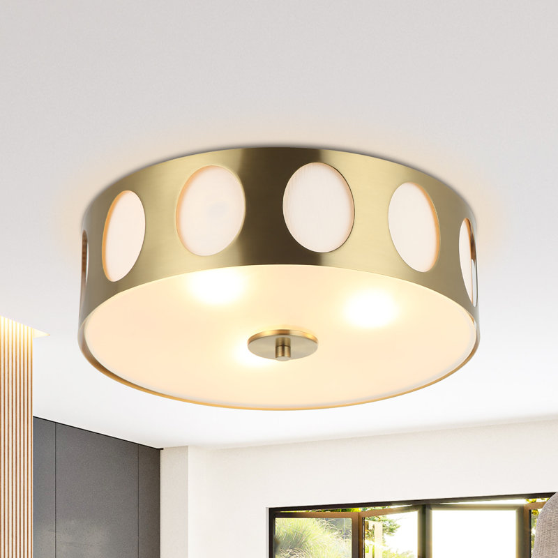 Plafonnier encastré cylindrique moderne 13,8 po Lusteria
