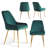 Maulsby Tufted Velvet Wingback Dining Chair with Metal Legs-400136003-358305776