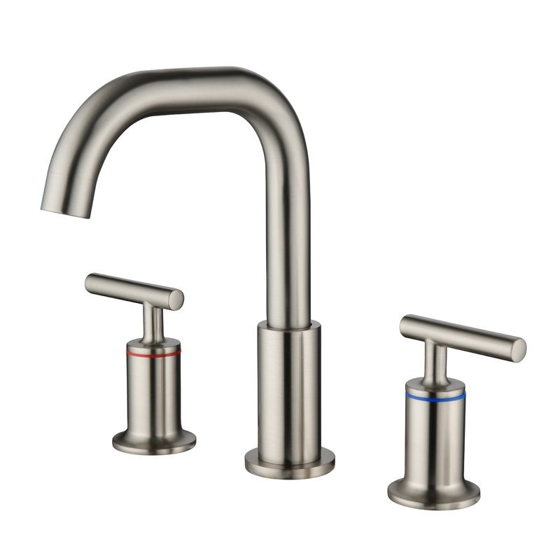 Robinet de salle de bain en laiton, Nickel brossé