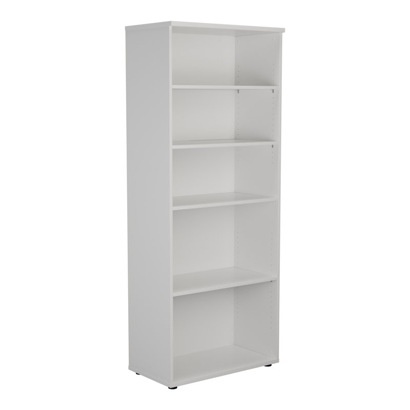 Buariki 80 cm W Standard Bookcase, 200cm. H x 80cm. W x 45cm. D, White