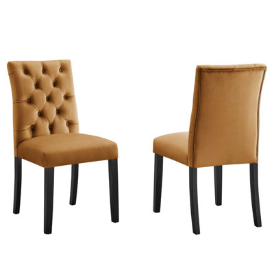 Modway Duchess Performance Velvet Dining Chairs - Set of 2