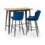 Ohlone 4 -Person Elm Solid Wood Dining Set-59346796-137341487