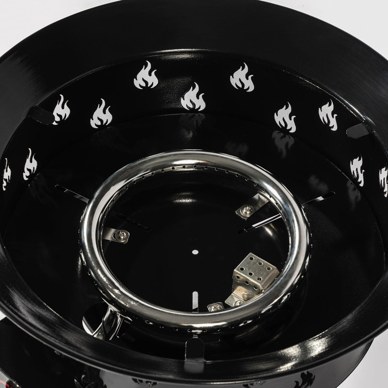Outdoor Steel frame Portable Fire Pit with Lava Rocks