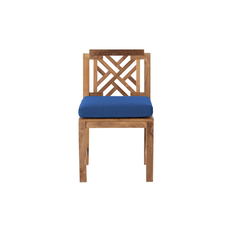 Monterey Fabric Mission Back Side Chair, Sapphire