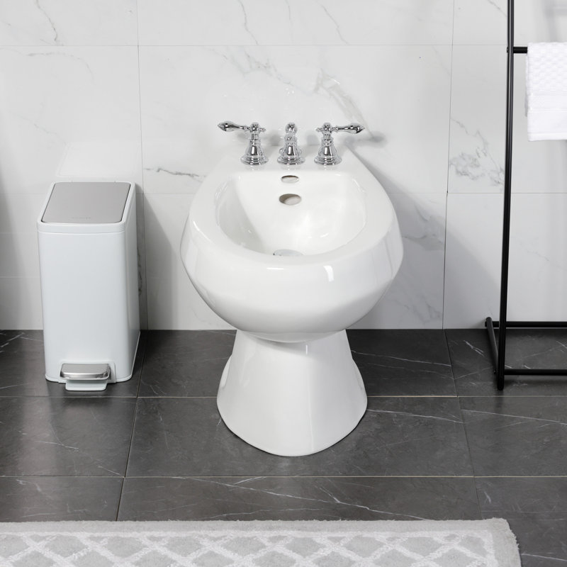 Robinet de bidet espacé vertical, Chrome poli