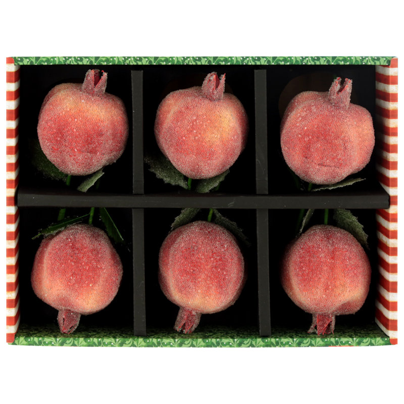 Christmas Pomegranate Pick , 10 Inches