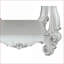 Table basse en os blanc traditionnel avec tablette inférieure, rangement supplémentaire Un attrait intemporel pour le salon