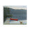 «Docked Row Boat Lake Forest Landscape Pet Dogs», art mural surdimensionné par James Wiens