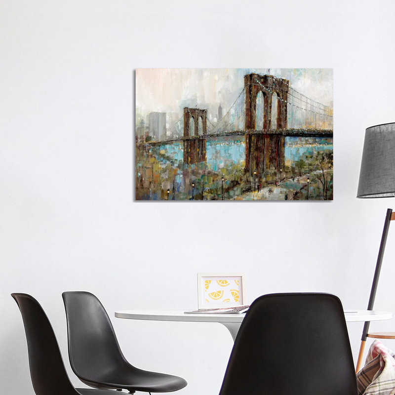 «View from the Promenade» par Ruane Manning - reproduction d'art, H 26 po x l 40 po x P 1,5 po, Toile tendue, Aucun mat