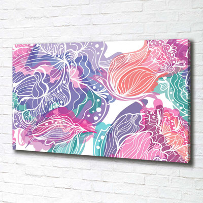 Magic Flowers - Wrapped Canvas Print
