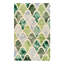Graven Wool Area Rug in Green