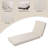 Cast Aluminum Outdoor Chaise Lounge Chair With Wheels And Cushion