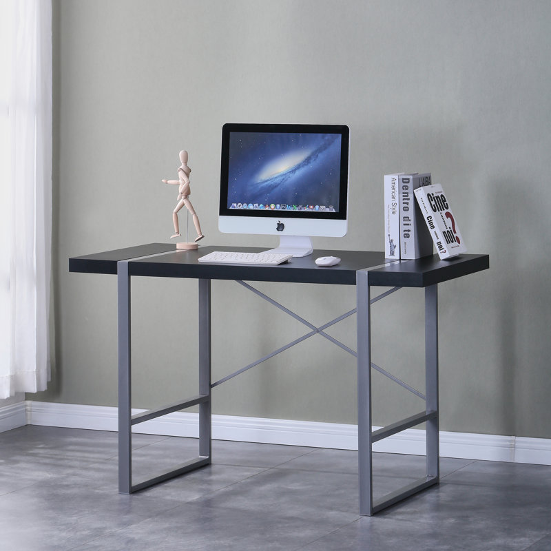 Bureau, noir, Noir / gris