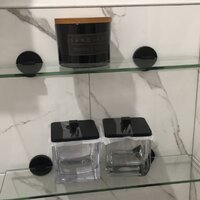Speakman SA-1209-MB Matte Black Neo Glass Shelf