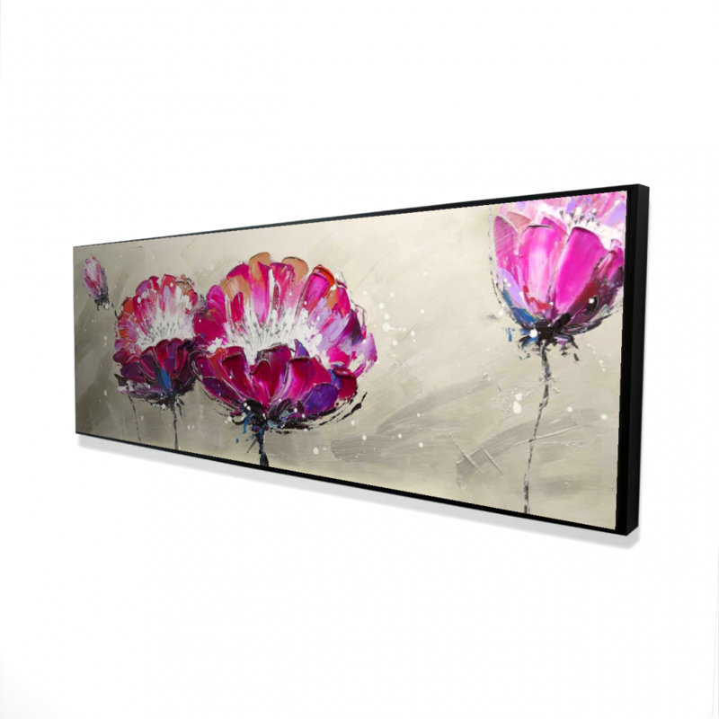 "Deux fleurs sauvages" sur toile