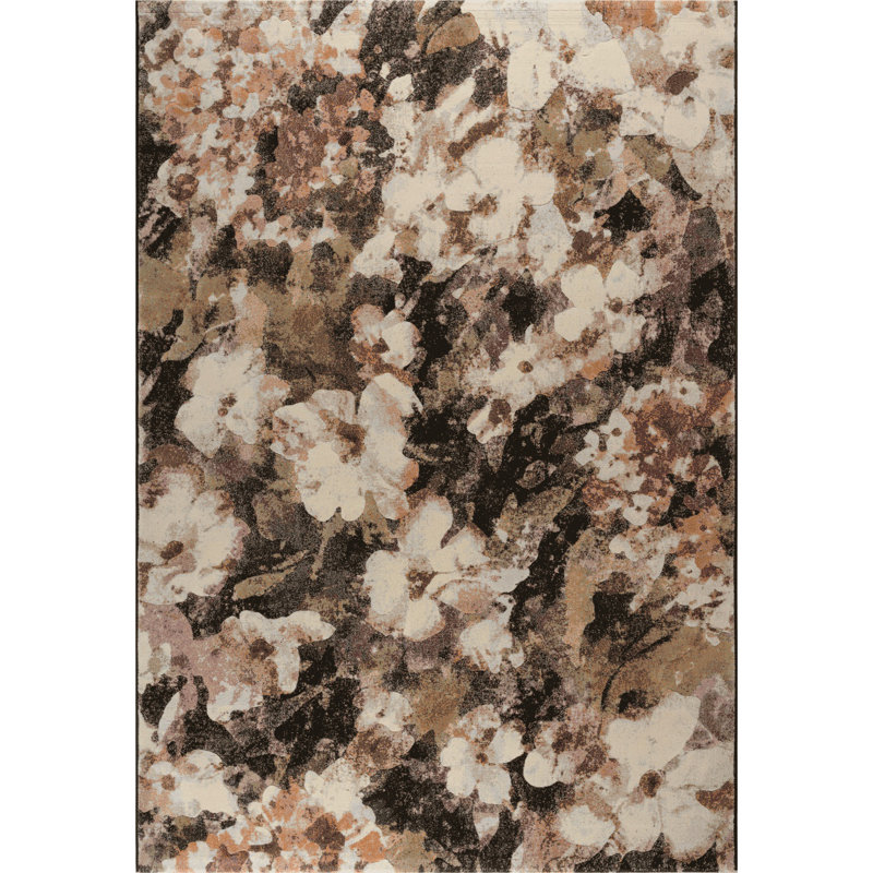 Floral Area Rug, Rectangle 200 x 290 cm