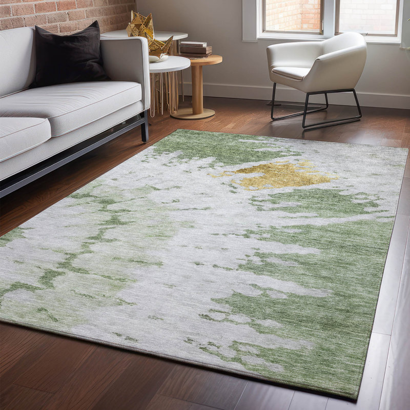 Tapis aloès Cerrito lavable à la machine de qualité supérieure, Rectangle 9 pi x 12 pi