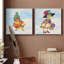 Groovy Chick And Sky - ensemble de 2 peintures-2124406520-2124406523